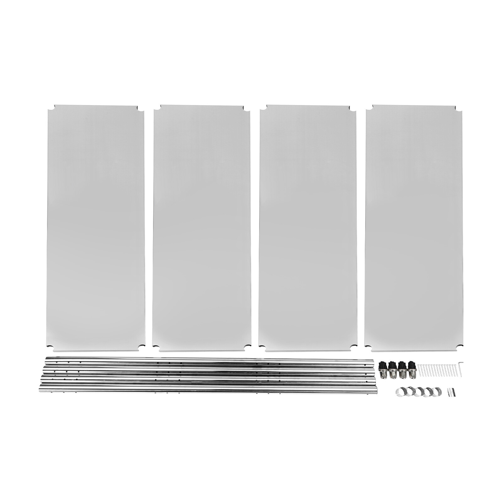4 Shelf Steel Storage Shelving Rack Heavy Duty 1200 lb Capacity 58.1*17.5*58.1in