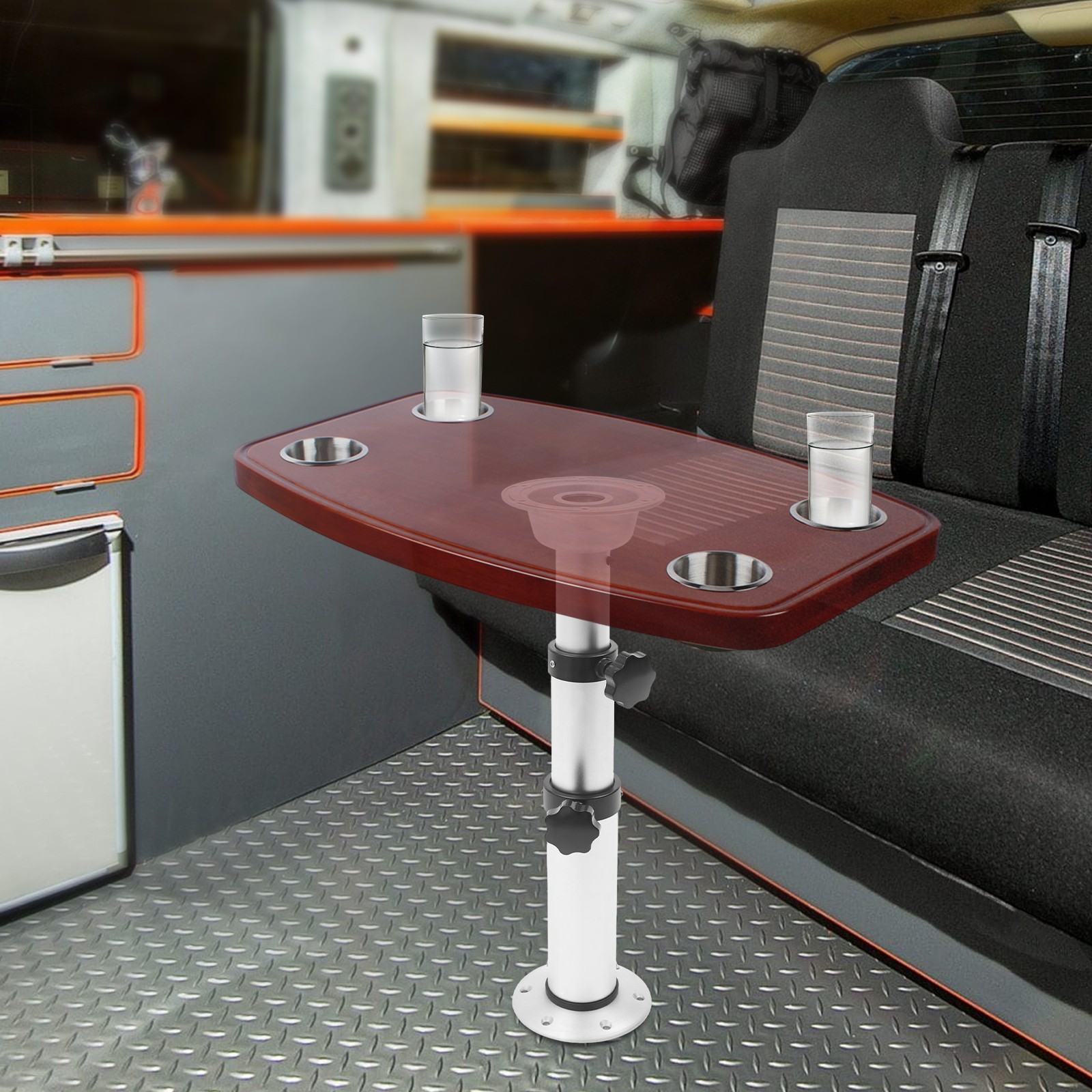43-74cm Adjustable Table Leg Table Pedestal Stand RV Boat Bar Cafe Table Base