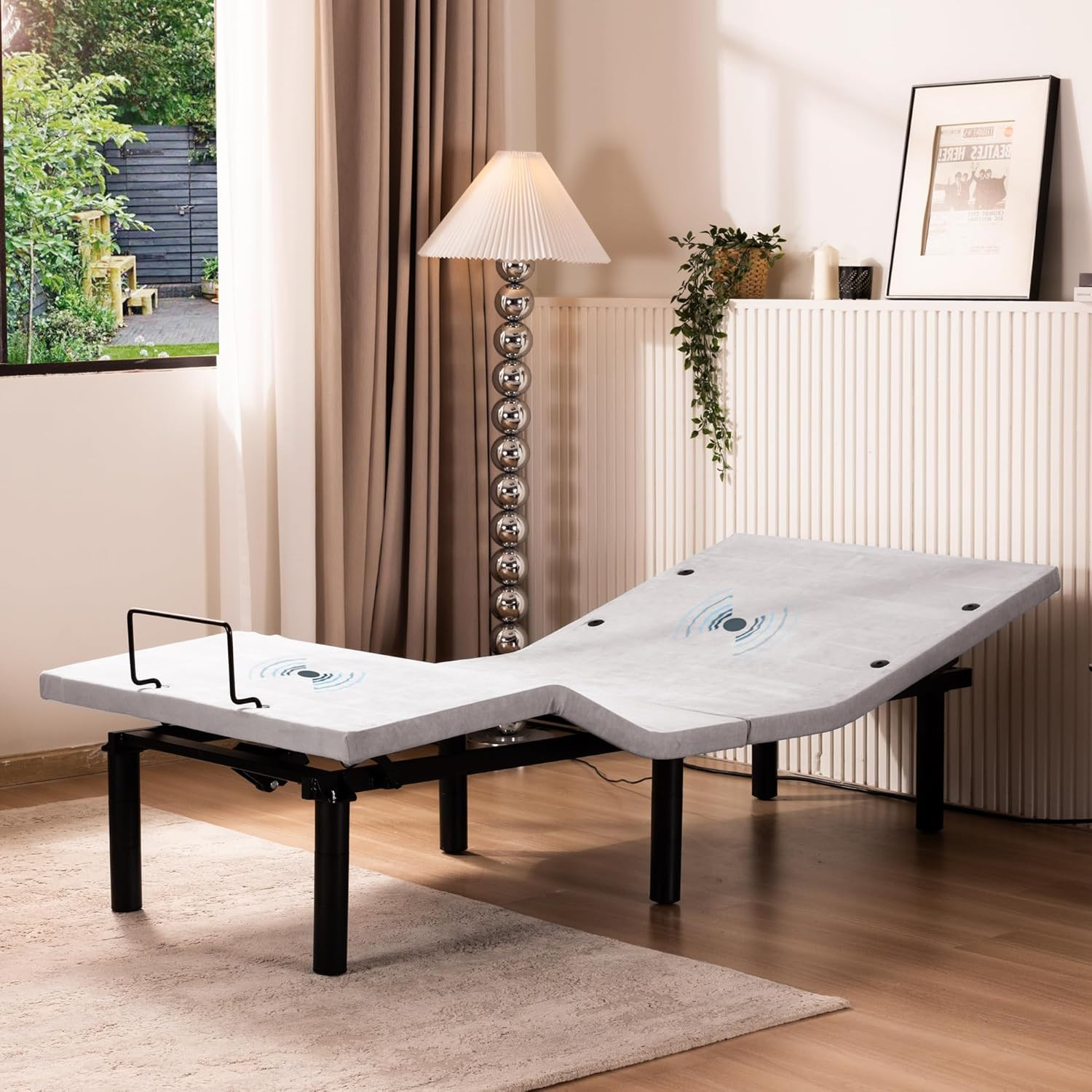 Adjustable Electric Twin XL Bed Base Frame with Massage,Wireless Remote, USB Typ