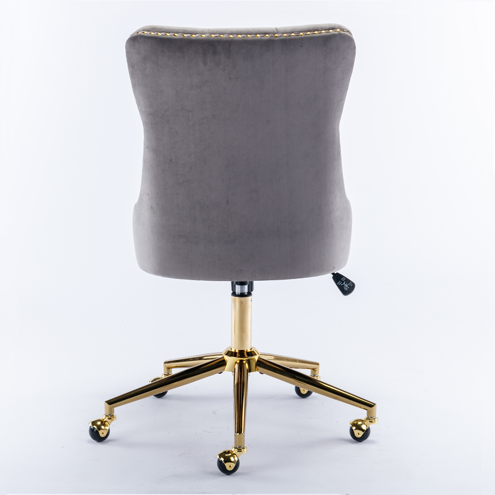 Velvet Home Office Chair Adjustable Height Swivel Chair Computer Chair Gray