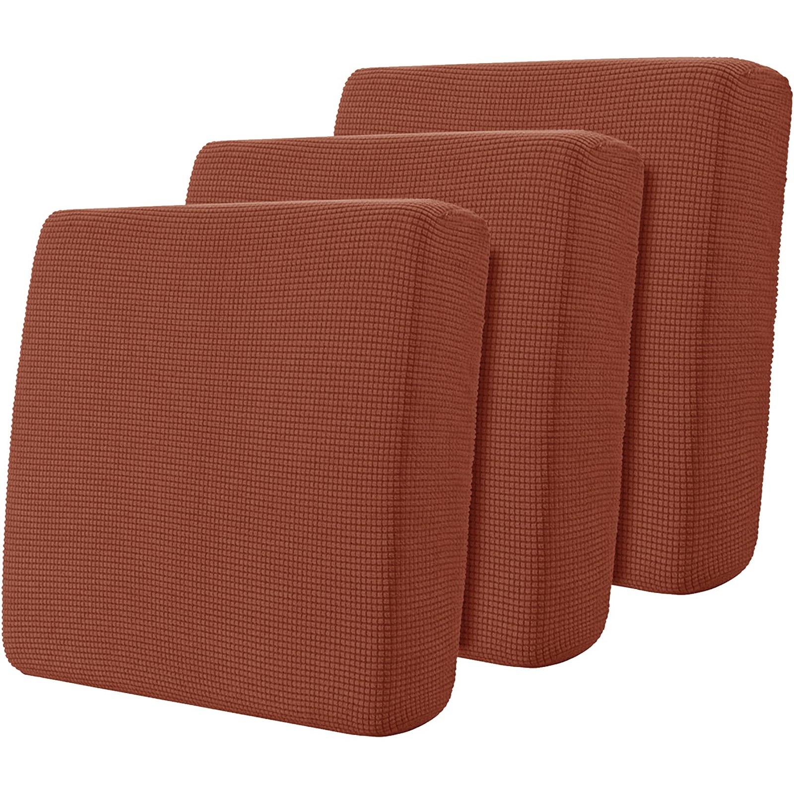 3 Piece Couch Cushion Slipcovers Stretch Reversible Individual Cushion Slipco…