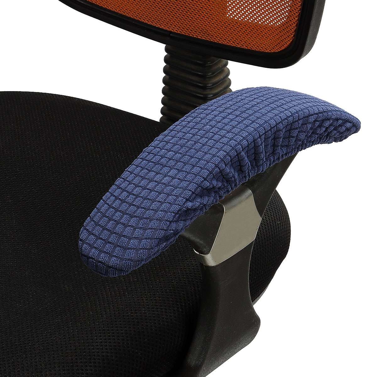 2Pcs Removable Office Computer Chair Armrest Cover Pad Chair Arm Cover Slipcover