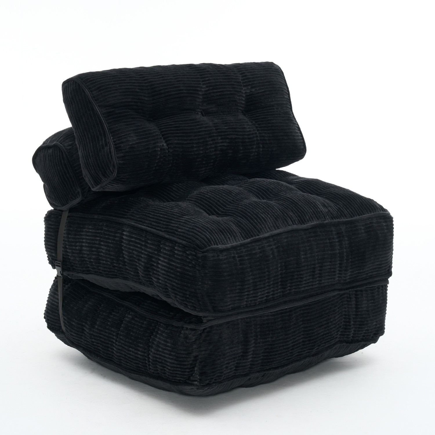 Sofa Bed Convertible Sleeper Chair with Pillows Adjustable Backrest No Assembly