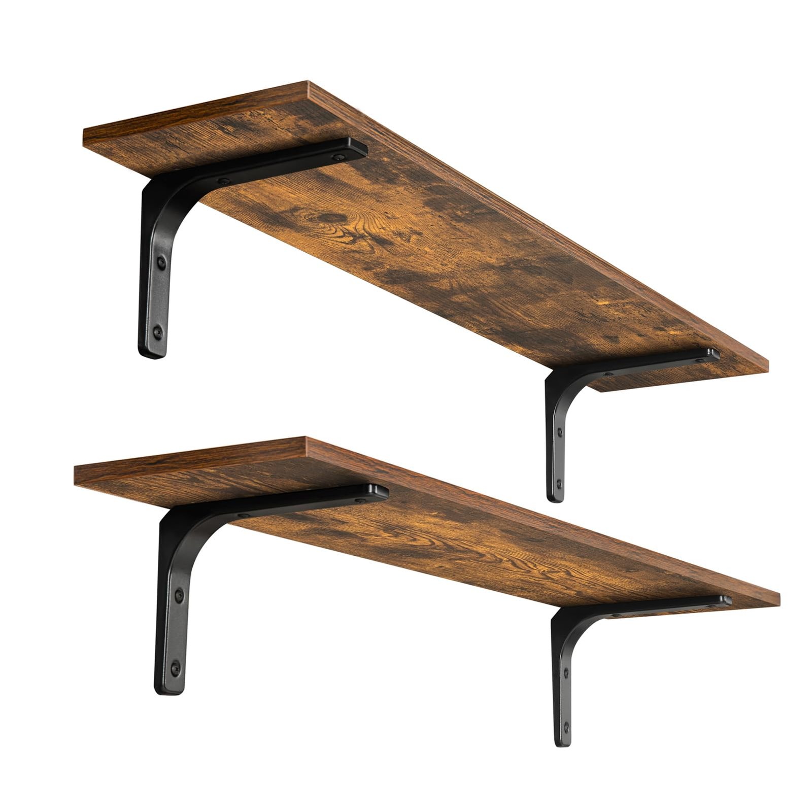 Long Wall Shelves, 31.5 Inch Wall Mounted Shelves Set of 2, Easy-to-Install, …