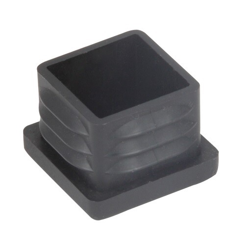 652.12.615 Glide Press-Fit Plastic Makrolon ABS Black 20x20mm, 4 Count