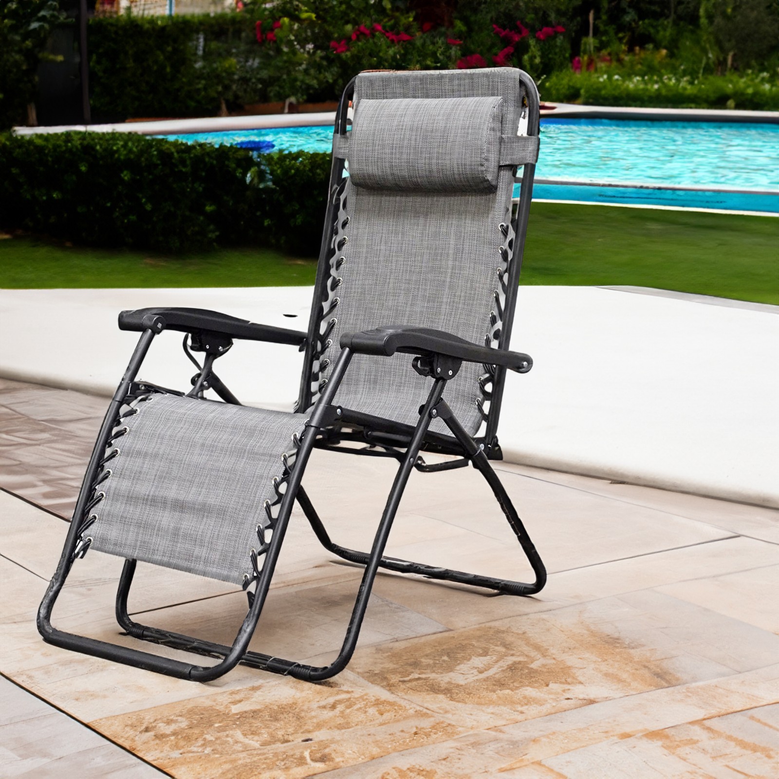Caravan Sports Zero Gravity Indoor & Outdoor Reclining Lounge Chair (Open Box)