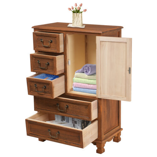 5 Drawers Dresser Wooden Storage Dressers Chests of Drawers for Bedroom Home