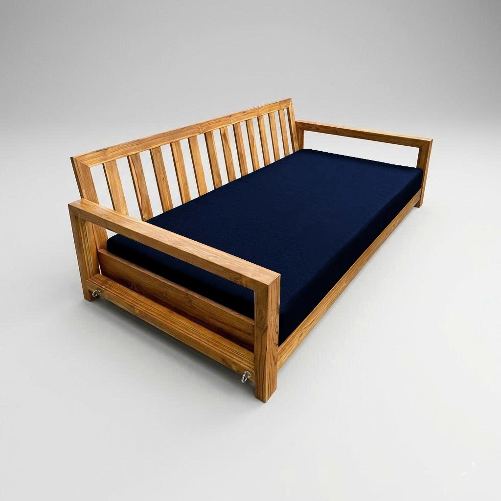 |COVER ONLY|Outdoor Knife Edge 6″ Queen Size Daybed Fitted Sheet Slipcover AD101