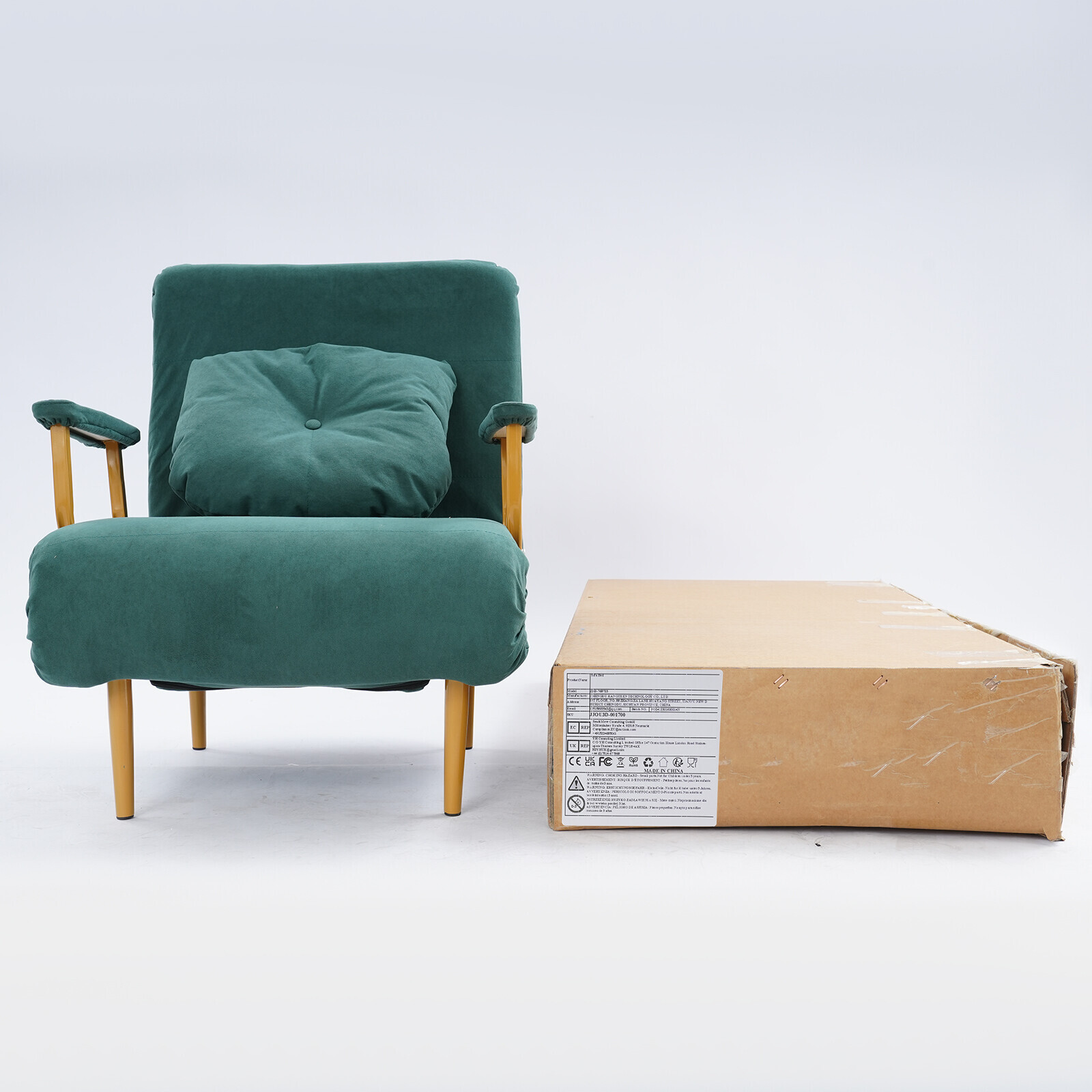 Convertible Sofa Bed with Adjustable Backrest and Stylish Design