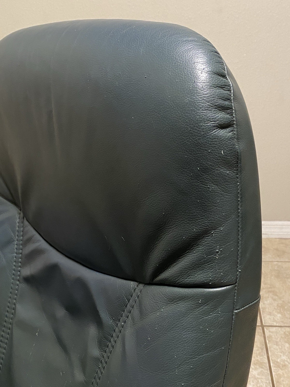 Ekornes Stressless ‘Consul’ Leather Recliner Chair & Ottoman Medium Norway