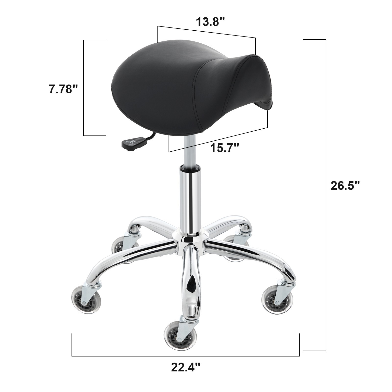 Saddle Stool with Versatile & Modern Design, Heavy Duty & Stable, Easy Assembly