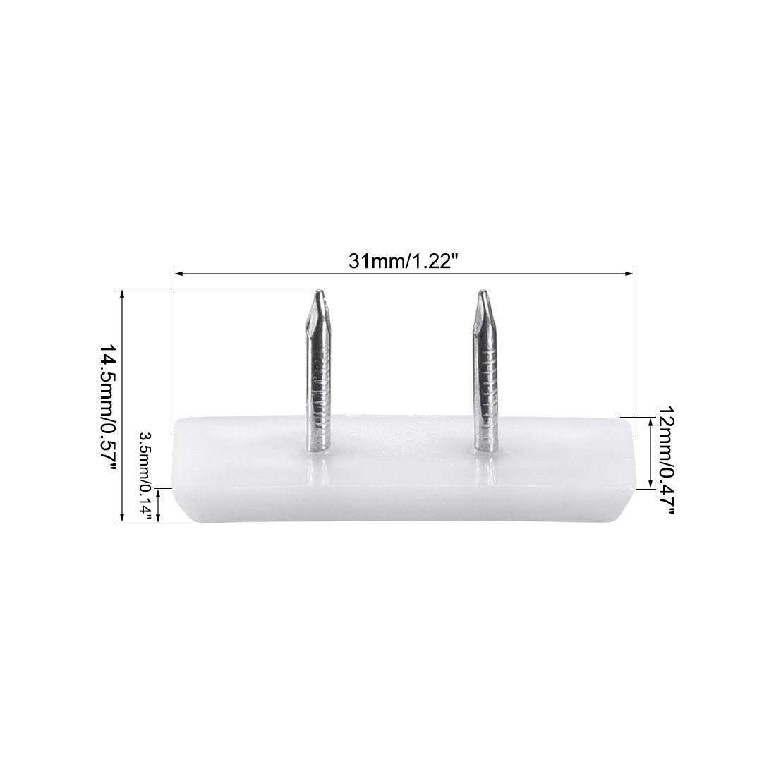 Furniture Feet Nail Square Chair Table Leg Protector Pad 31mm x 12mm 60pcs