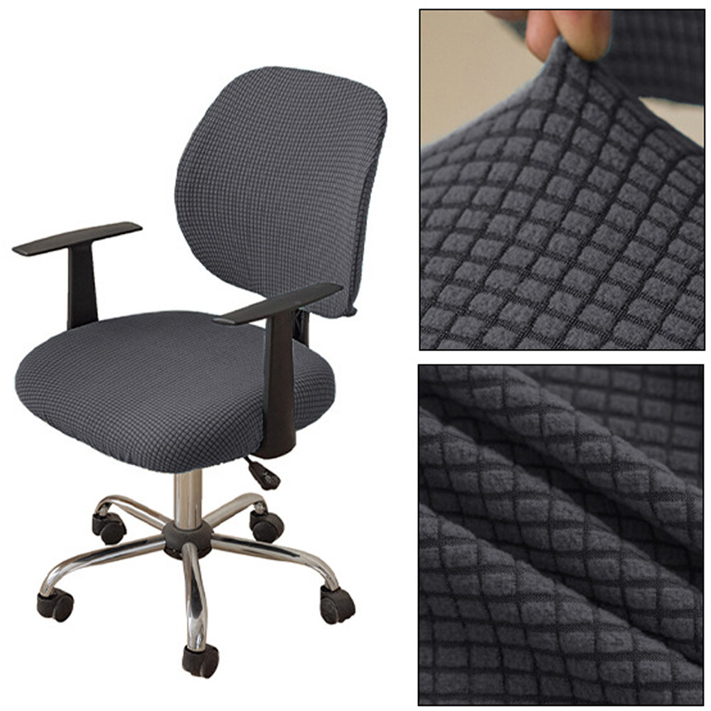 Split Office Chair Cover Stretch Computer Task Seat Cover Slipcover Protector