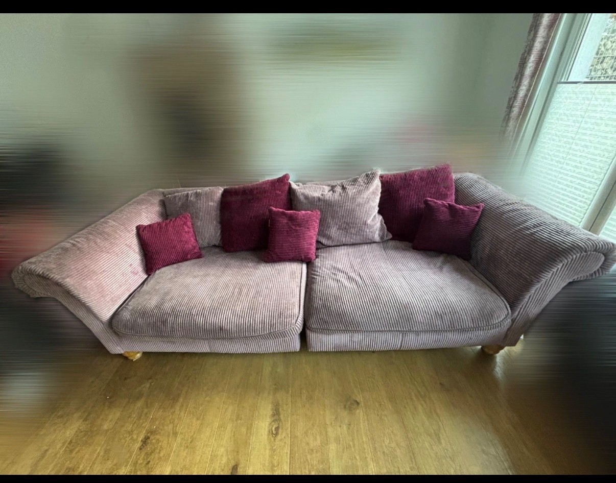 Großes Cordsofa / Couch – Gebraucht, guter Zustand – 267 × 111 cm