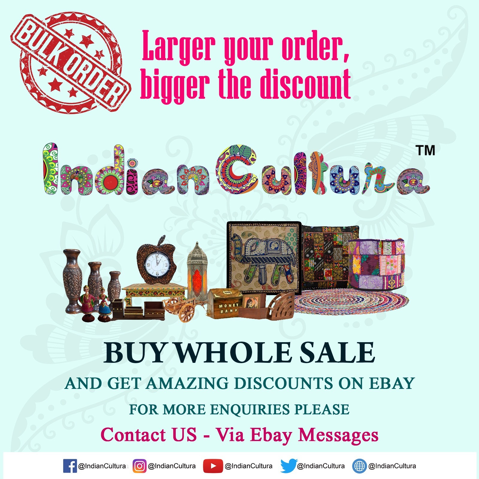 New Indian Assorted Patch Work Pouf Ottoman Foot Stool Cover Poof Floor Pillow