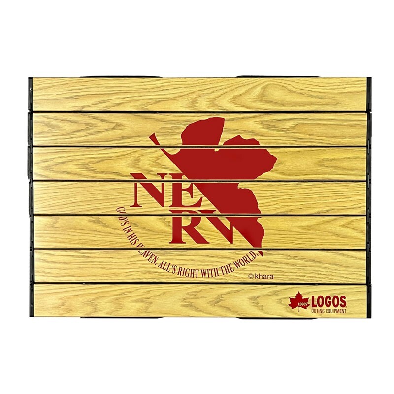 EVA STORE Evangelion EVA and LOGOS U.N.NERV Foldable Table Aluminum JAPAN NEW