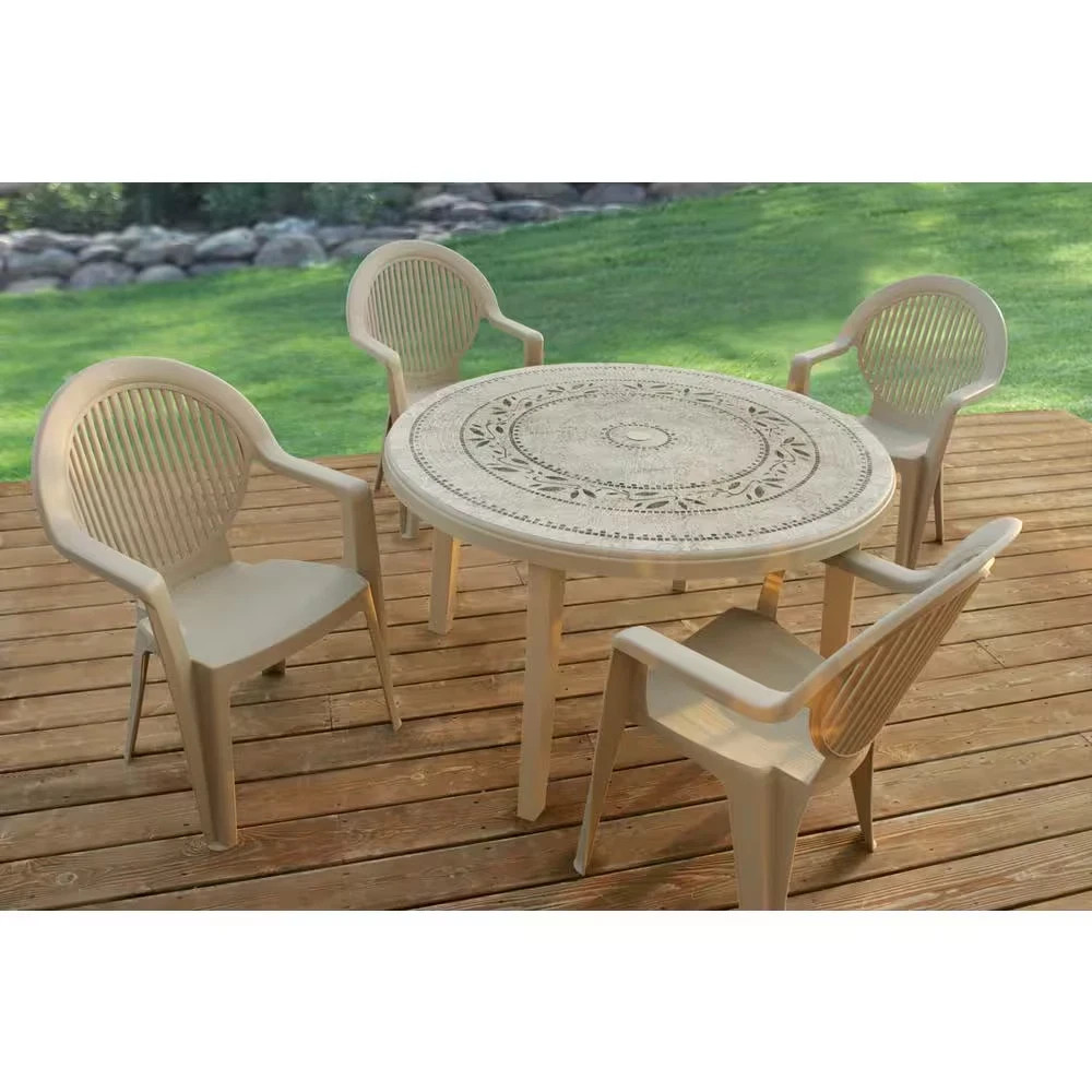 Fidji High Back Resin Outdoor Dining Chair