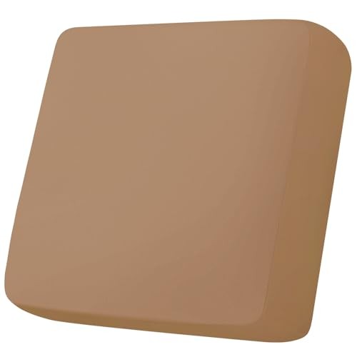 Printed Couch Cushion Covers, Stretch Soft Couch Covers for Sofa, 1 Pack Camel
