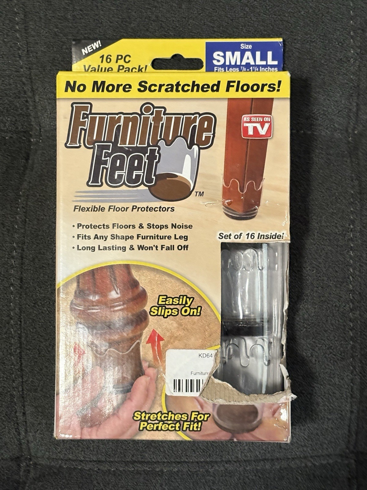 NEW Furniture Feet Flexible Floor Protectors “As Seen On TV” 16pc Size Small