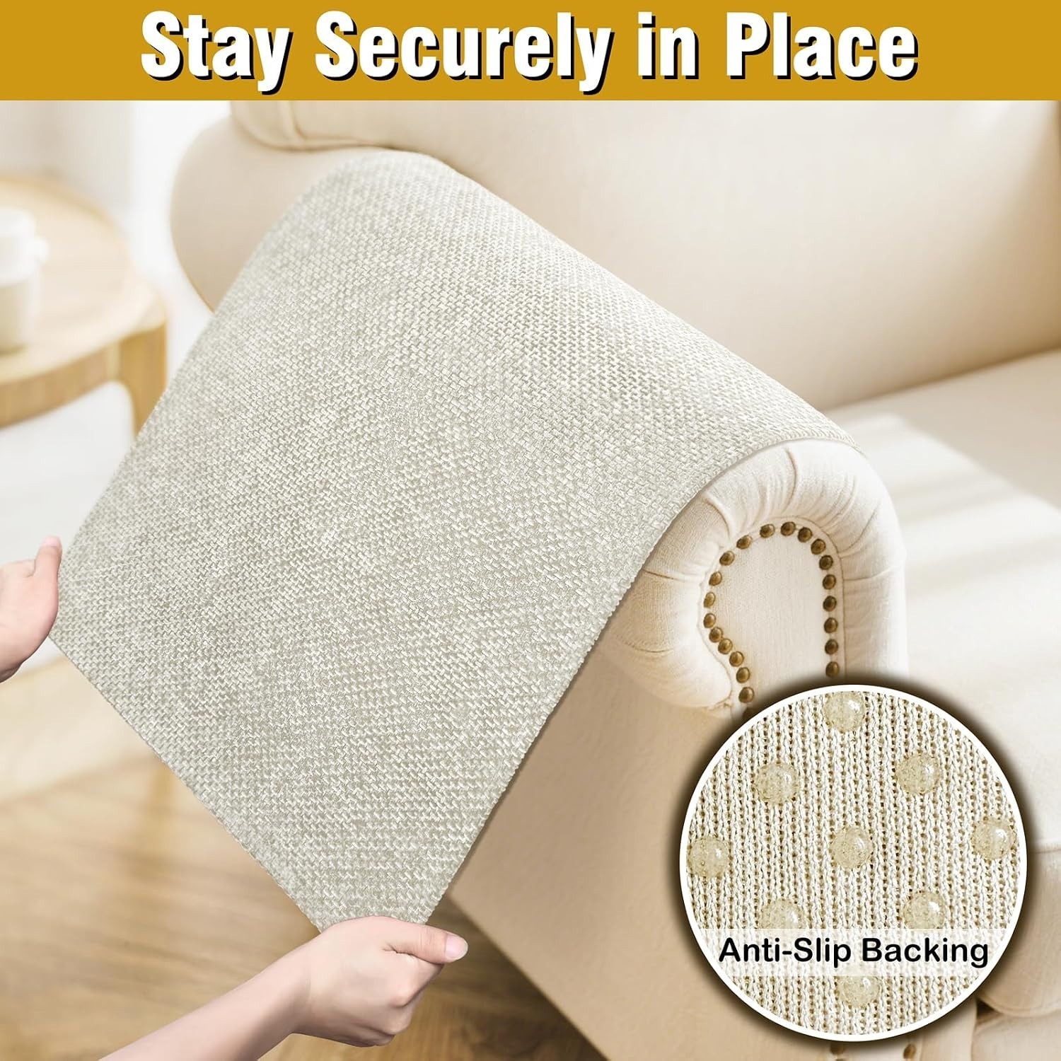 Couch Arm Covers, Sofa Arm Covers, Waterproof Armrest Cover for Sofa, Armchai…