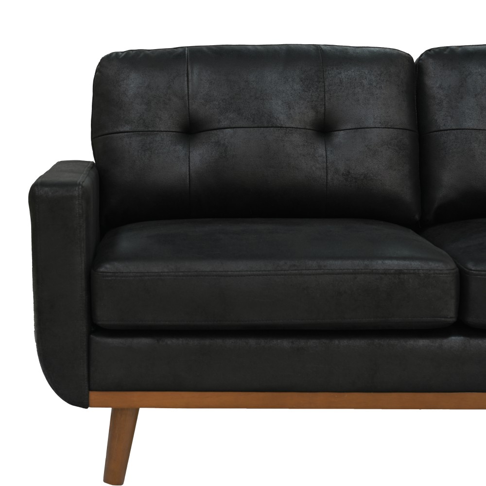 Polyester Fabric 2 Seater Sofa Couch Modern 65″ Loveseat Couch for Living Room