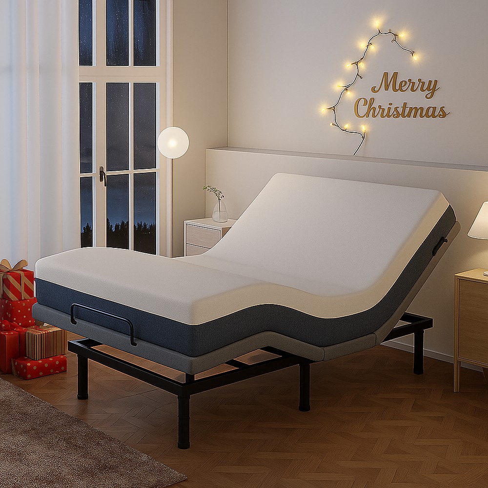 Used Adjustable Bed Frame Zero Gravity Powered Base w/ Massage Remote Twin XL