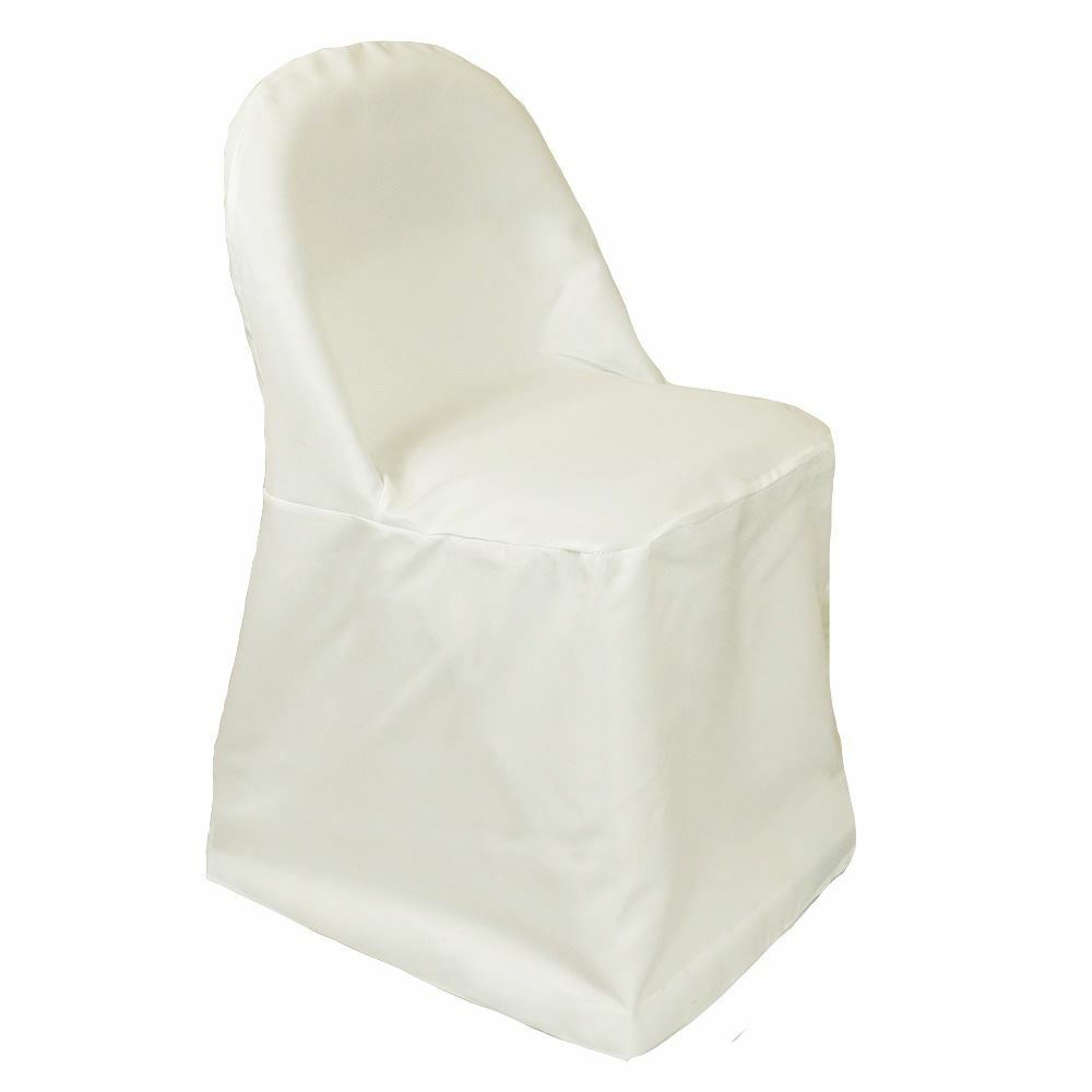 YCC Linens – 6 Pack Polyester Folding Chair Covers for Standard Folding Chairs