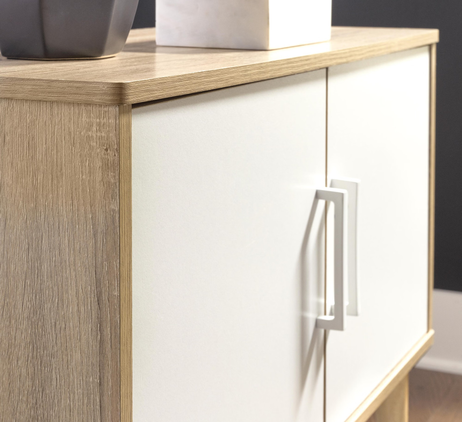 Signature Design by Ashley Contemporary Orinfield Accent Cabinet Natural/White