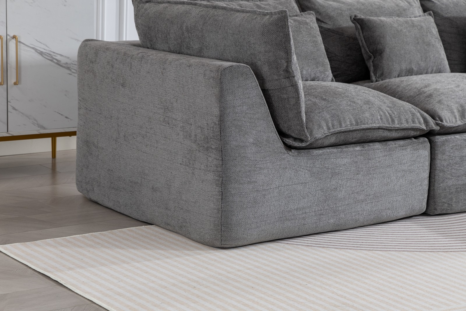 102.3″ Width Cloud Couch Oversized Modular Sectional Sofa True Relax Comfy