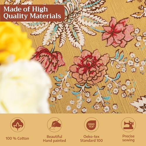 Table Cloth Rectangle Table 100% Cotton 60 x 90 Inches Tablecloth Reusable