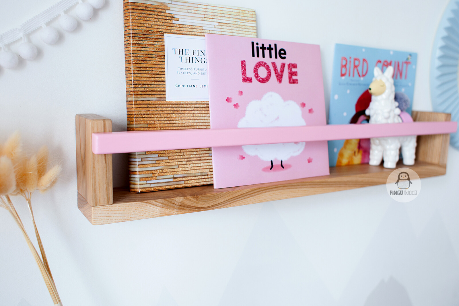 Kids Floating Book Shelf for Kids Room, Nursery Bookshelf, Kid Book Ledge Child