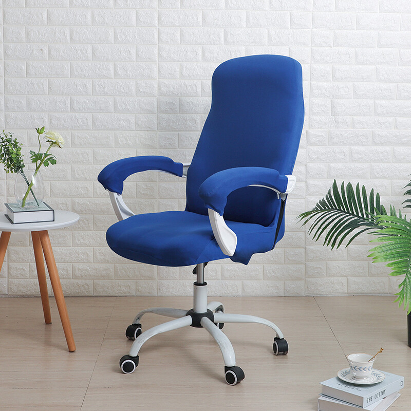 Office Chair Cover High Stretch Computer Rotating Chair Slipcover with Zipper