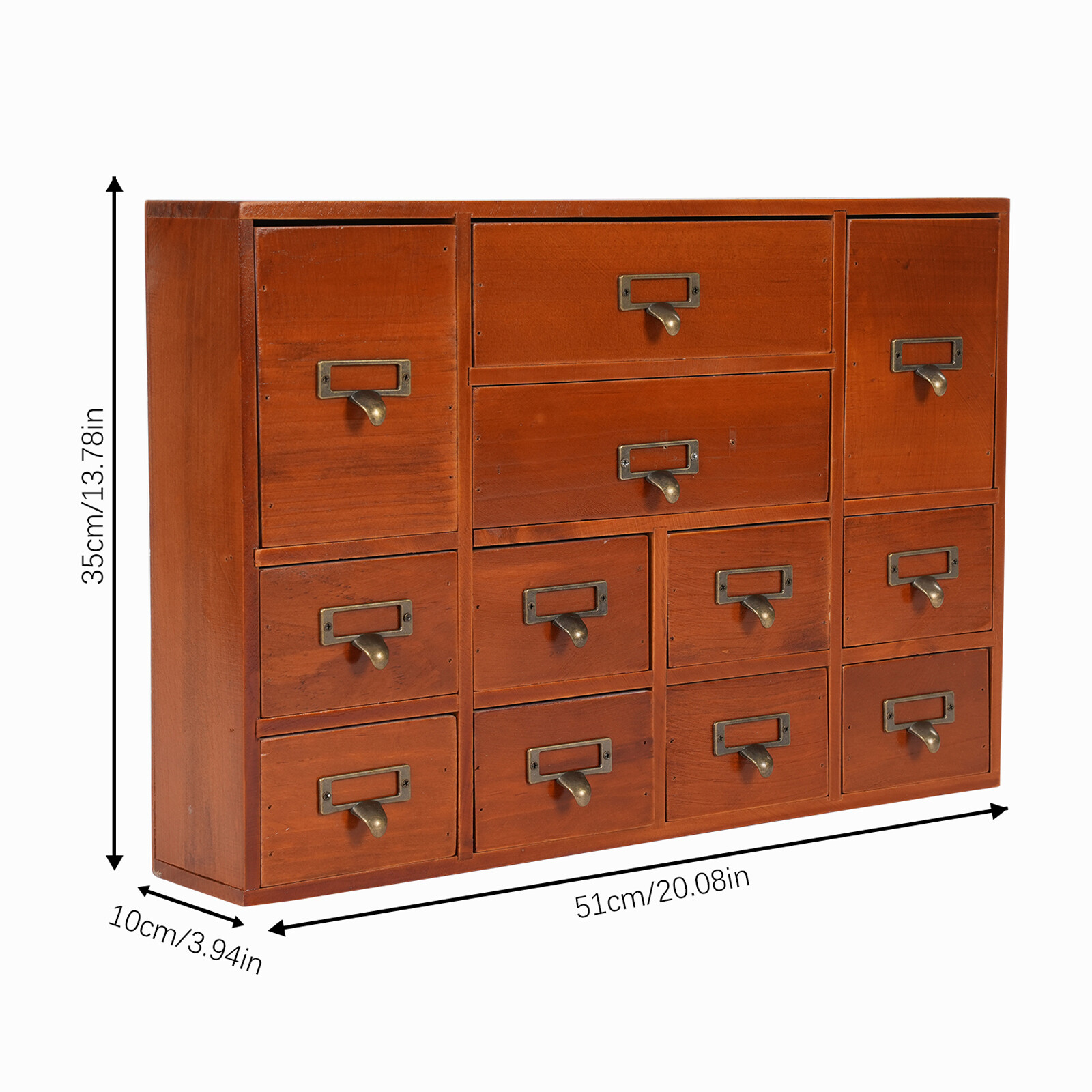 Brown/Black/Pink/Blue Drawers Organizer Storage Drawers 12 Drawers Storage Box