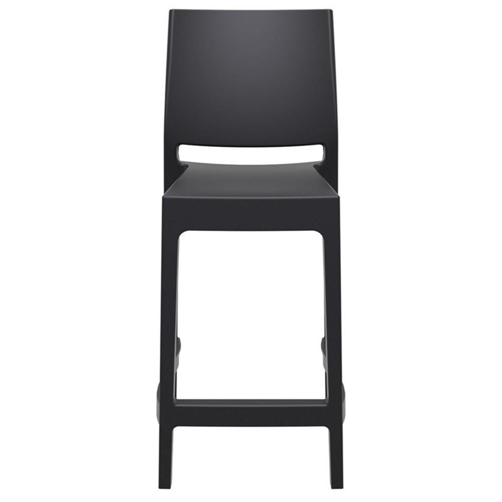 Home Square Resin 25.6″ Counter Stool in Black – Set of 2