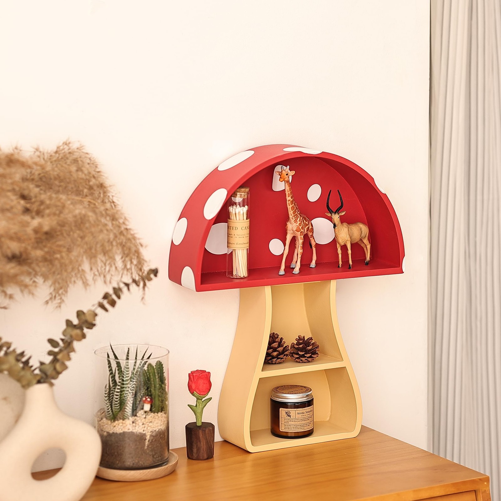 Floating Shelf, Fun & Whimsical Wall Decor for Nursery, Bedroom, Kitchen & Ba…