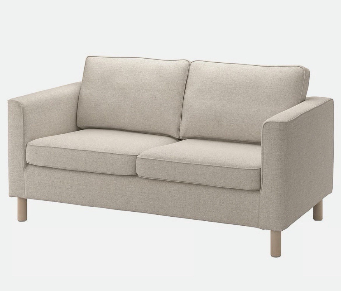 Ikea PARUP Cover for Loveseat 65″ 2-Seat Sofa Gunnared beige 304.938.02 New