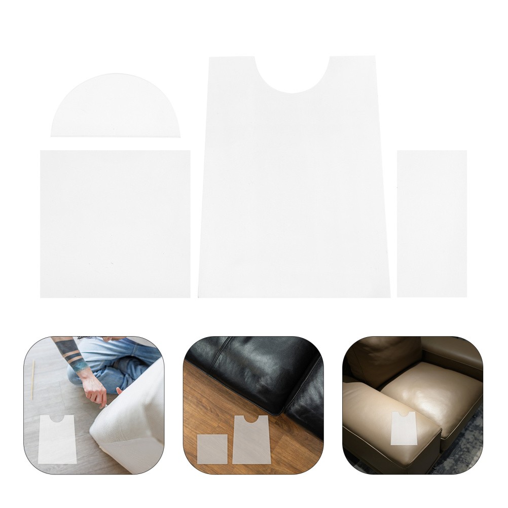 4 Pcs Acrylic Sofa Block Clear Furniture Wall Spacer