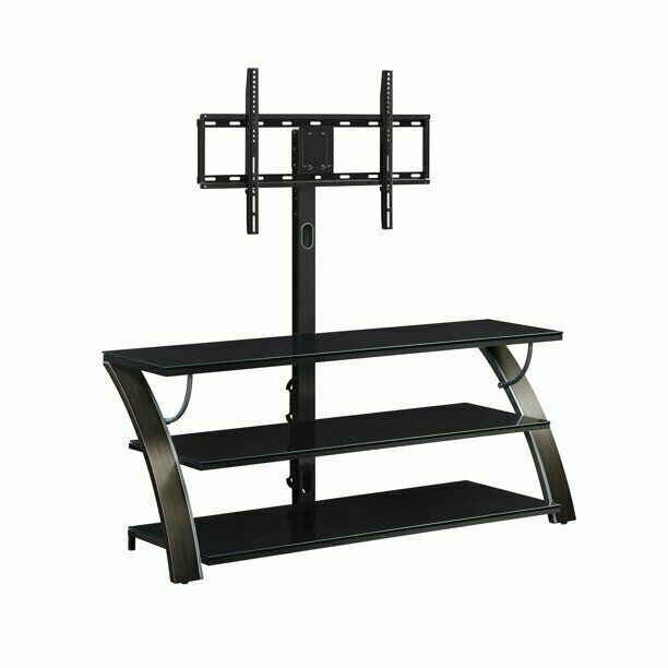 3-in-1 Flat Panel TV Stand – Charcoal (XL-33E-CC)