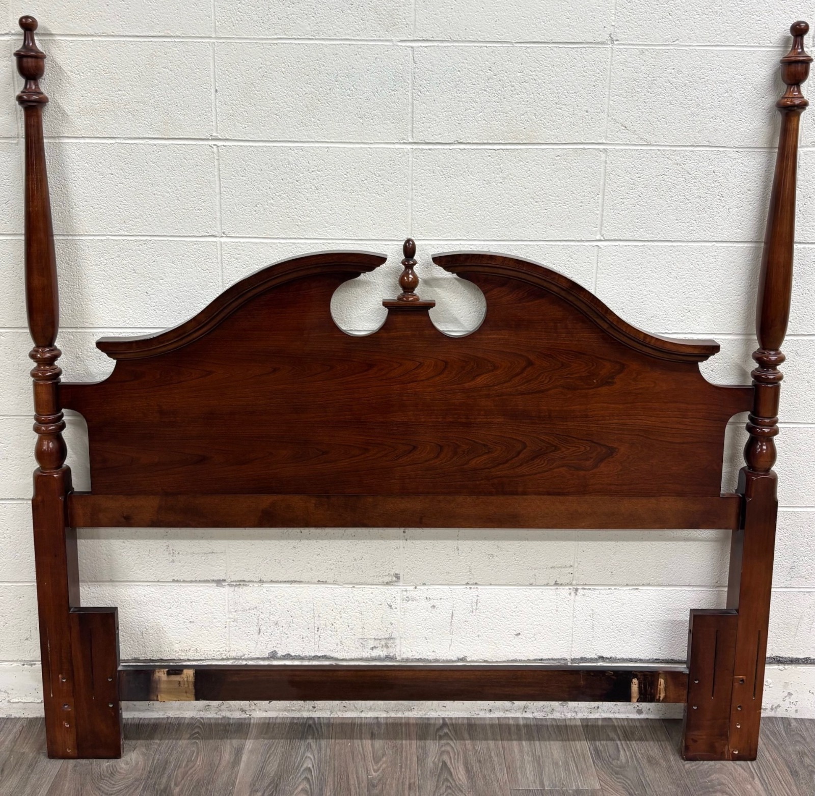 Vintage Queen OR Full Size Convertible Chippendale Style Poster Headboard