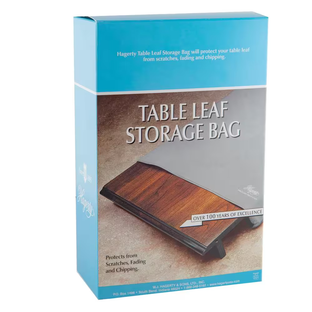 25 In. X 54 In. Gray Table Leaf Storage Bag