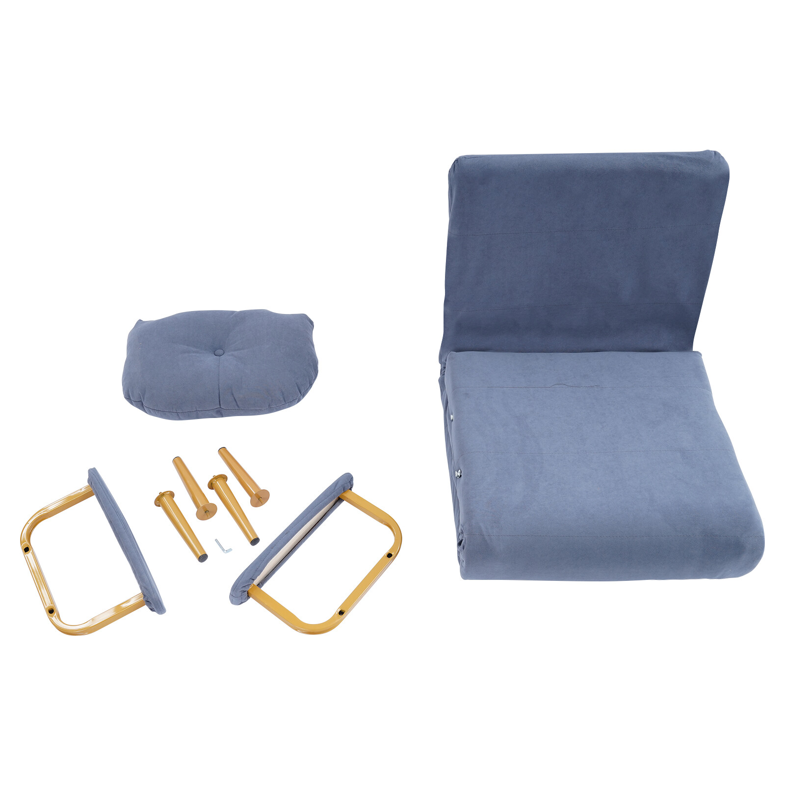 Premium Iron Sponge Folding Sofa Bed 68x190cm Rust-proof For Indoor Places
