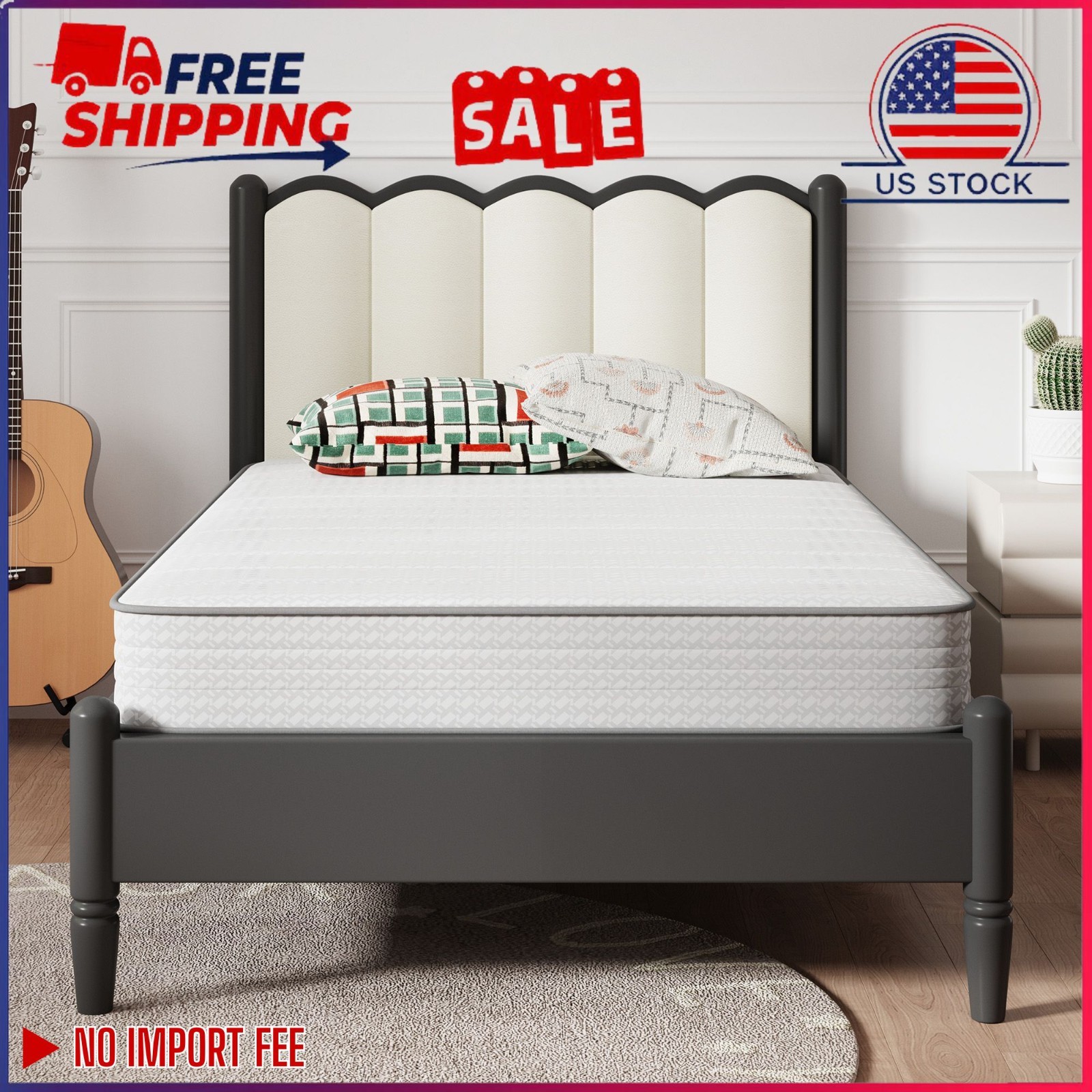 SALE ~ Avenco CozyNest 6″ Twin Size Medium Supportive Innerspring Mattress