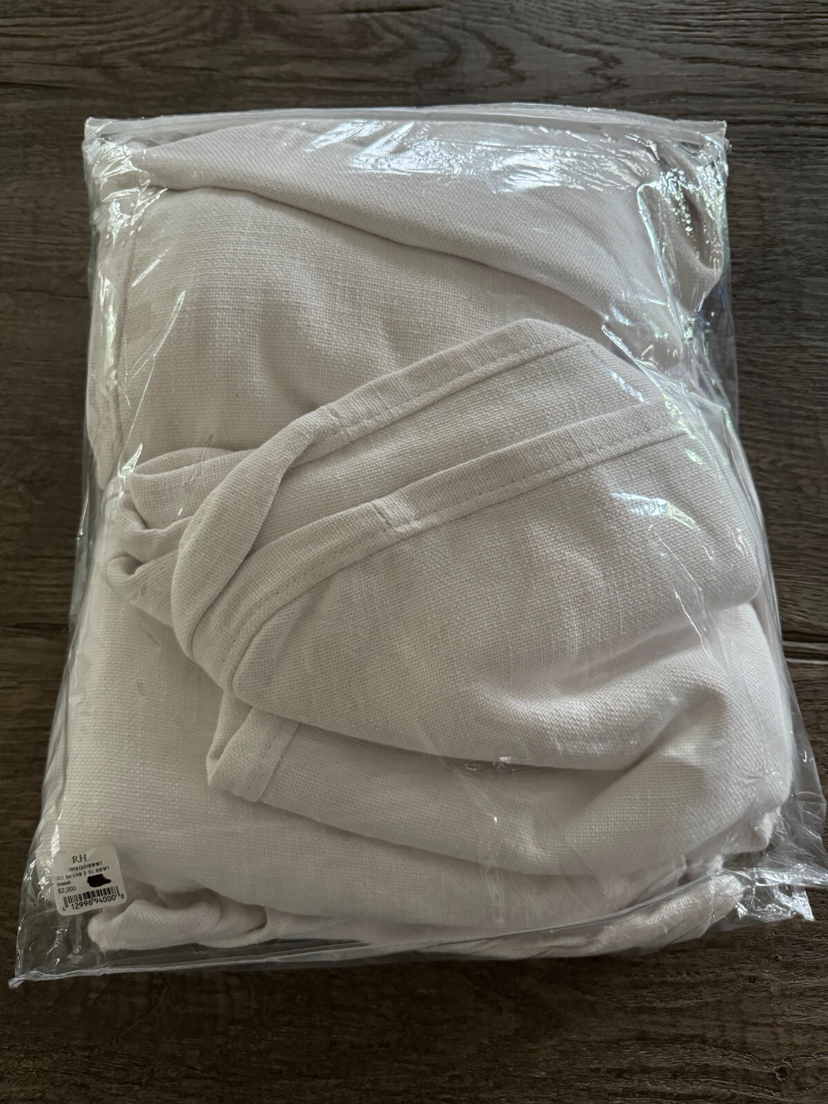 RESTORATION HARDWARE CLOUD TRACK RIGHT ARM CHAIR LUXE SLIPCOVER LINEN WHITE